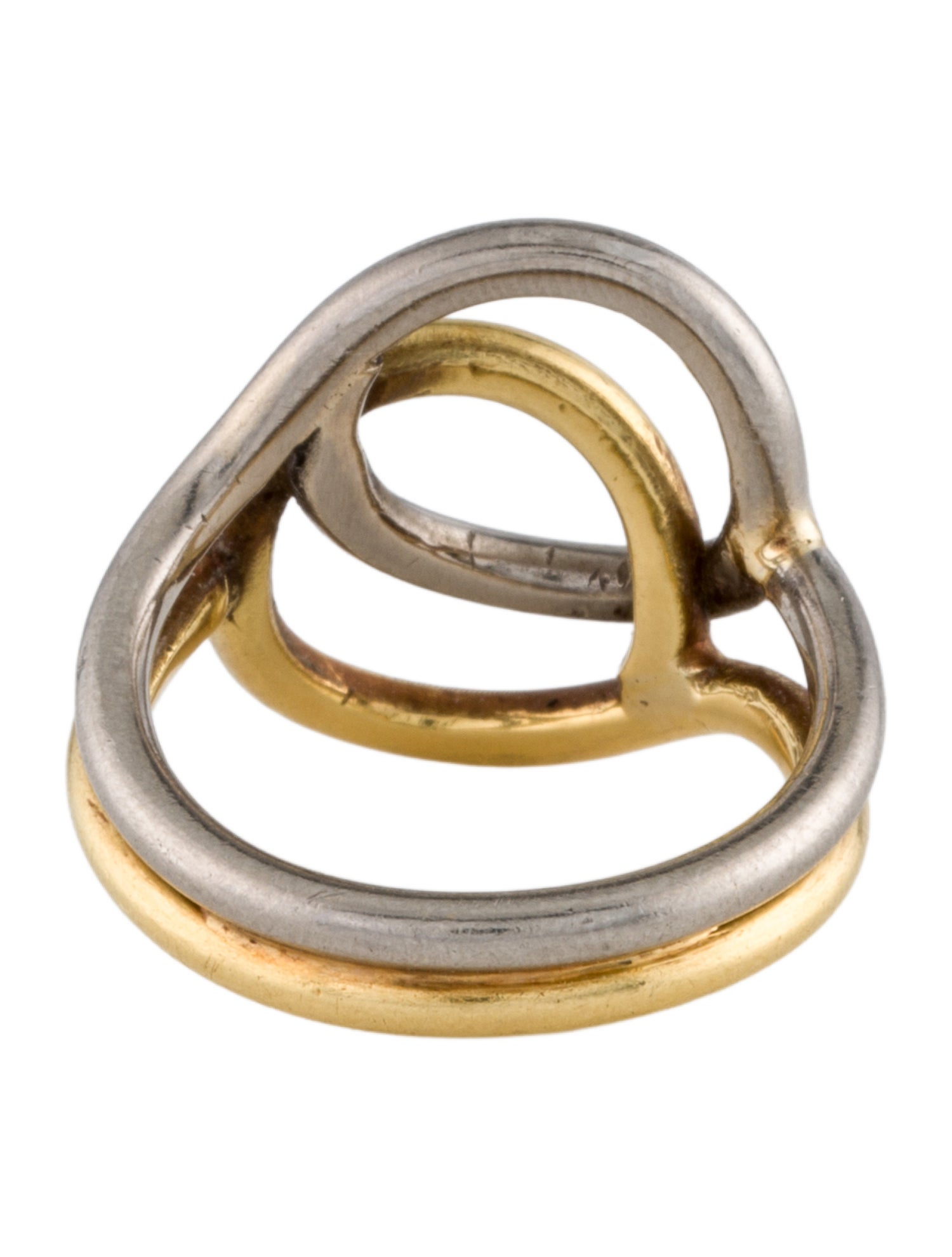 Ring 18K Interlocking Circles Cocktail Ring